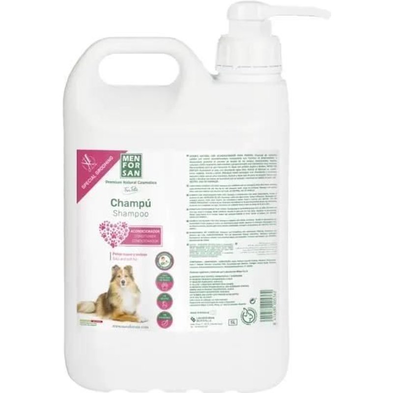 Shampooing Pour Chiens - Menforsan - Revitalisant - 5l - Hydratation Intense - DĂ©mĂȘlage Facile