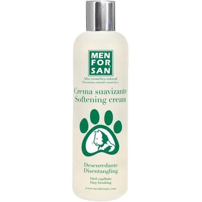 Menforsan Creme Demelante Pour Chats 300ml, Pour Les Poils Longs, Facilite Le Coiffage