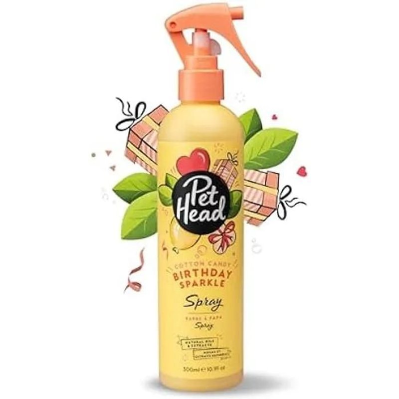 Spray Pour Chien - Pet Head - Birthday Sparkle - Parfum Barbe À Papa - Végétalien - Hypoallergénique
