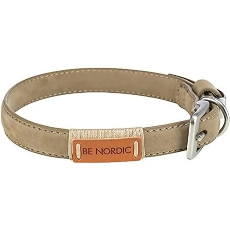 Collier En Cuir - Trixie - Be Nordic - 35¿41 Cm - 15 Mm - Sable