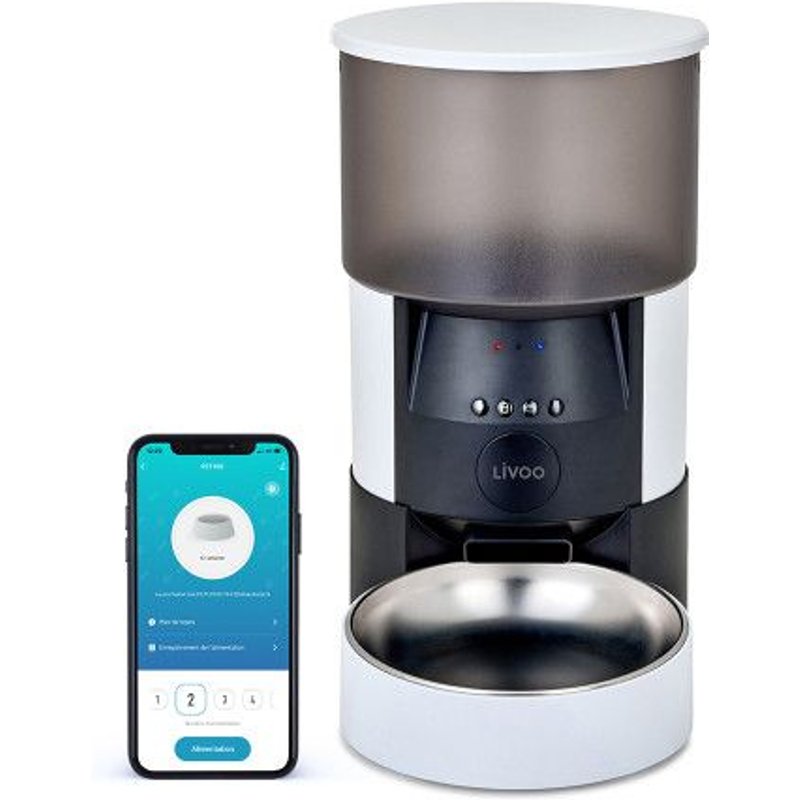 Distributeur De Croquettes Connecté Pour Chat & Petit Chien