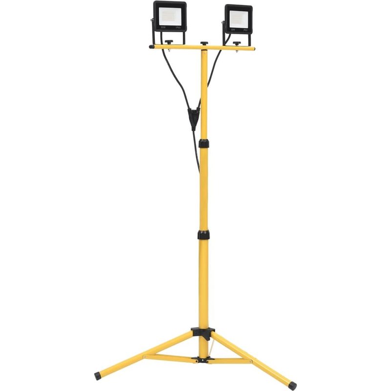 vidaXL Projecteur à LED avec trépied 2x30 W Blanc froid