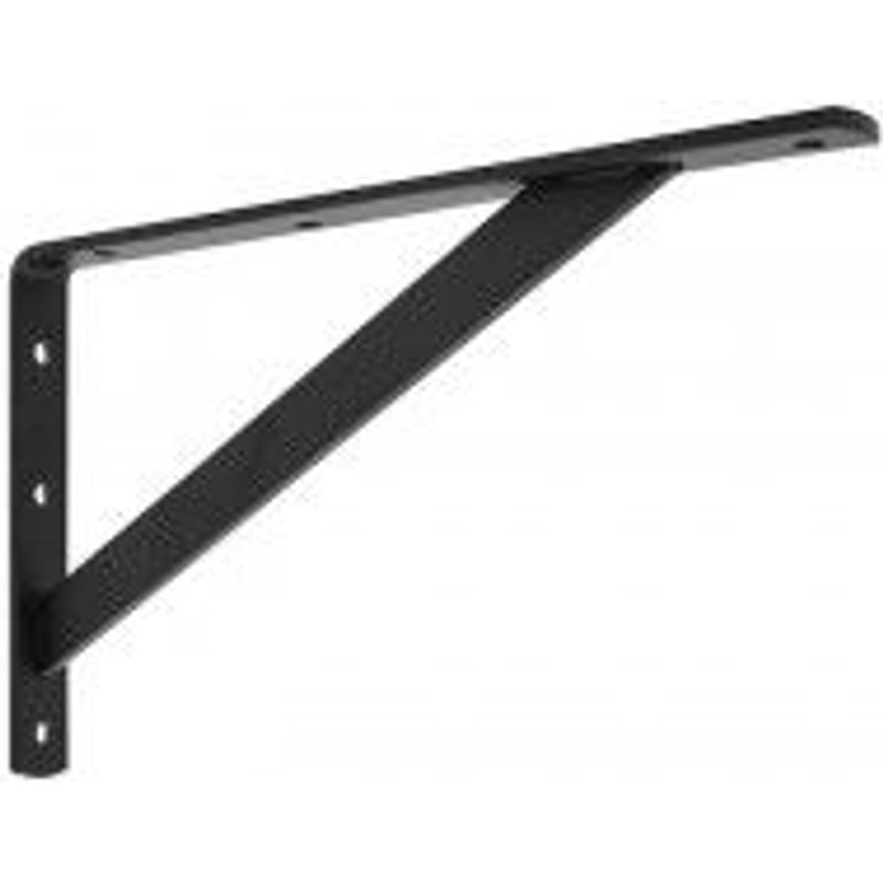 Console d'étagère renforcée 523 - fortes charges - noir - 395X270 Interges