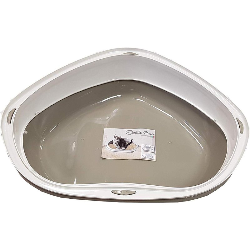 Aime Bac A Litiere D'angle + Rebord - 58 X 48 X 20.5 Cm - Pour Chat