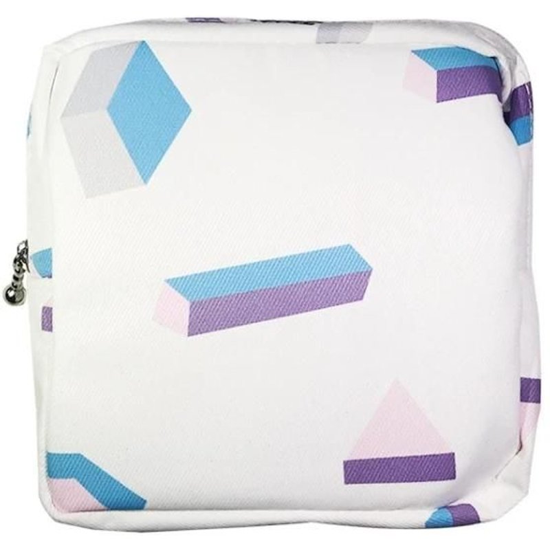 Sac De Rangement Pour Serviettes Hygiéniques Portable-3pcs White Geometry Par White Geometry