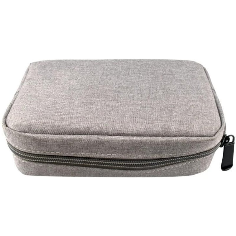 Sac De Rangement De Voyage Multifonctionnel-Convient Aux Téléphones,Banques D'alimentation,Écouteurs,23x11x5cm,Gris Gris