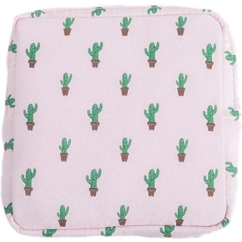 Sac De Rangement Pour Serviettes Hygiéniques Portable-3pcs Cactus Design By Cactus