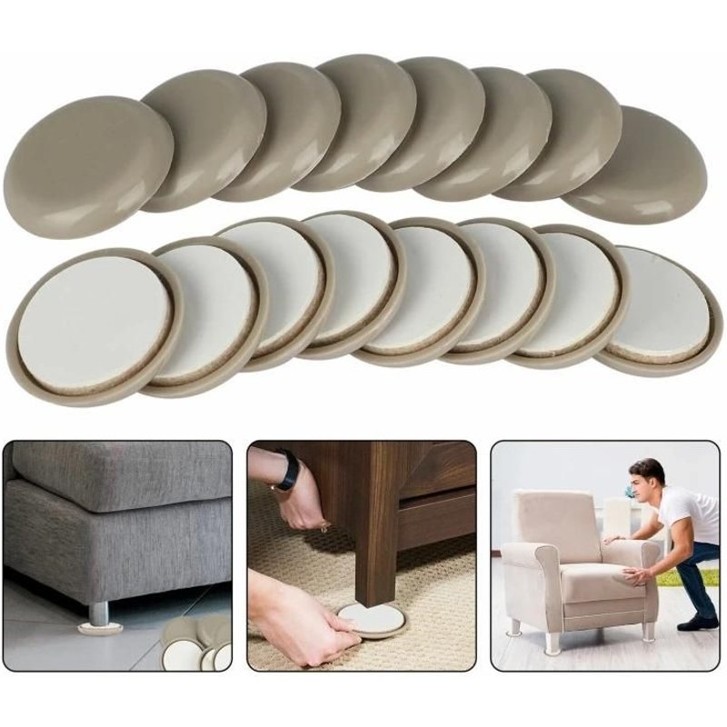 Tapis De Sol Antidérapants 16 En 1 Pour Chaises De Table Rondes-25mm