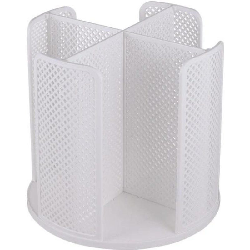 Support De Rangement Pour Gobelets En Papier Jetables-Organisateur À Grille Rotative Blanc De White