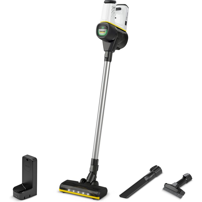 Aspirateur balai sans fil Karcher VC 6 Cordless purFamily Blanc - Autonomie 50 min- Filtre HEPA- Spécial Famille