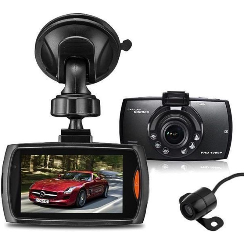 Caméra embarquée Full HD 1080p avec fonction de stationnement arrière et vision nocturne, angle de 170 degrés, accéléromètre