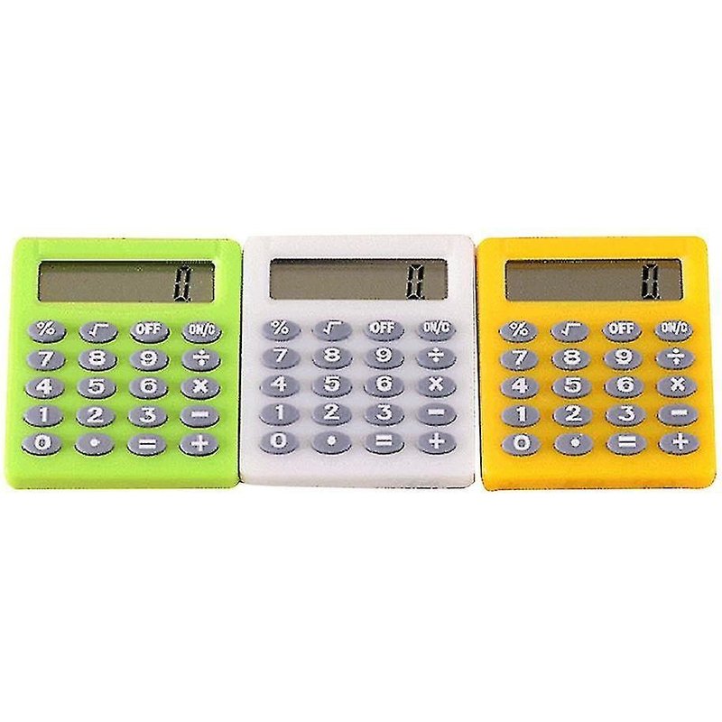 Calculatrice en plastique haut de gamme pour la maison, le bureau et l'école - Design compact, durable et léger