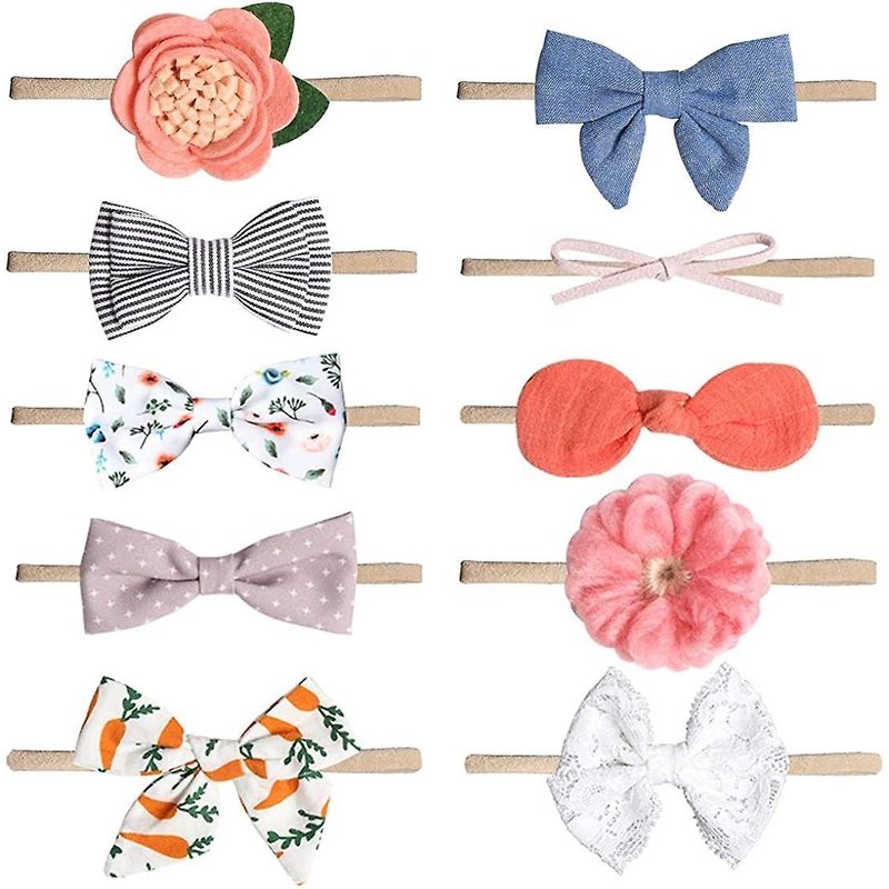 Adorables Bandeaux Et Noeuds Pour Bébé Fille - Accessoires Pour Cheveux Doux Pour Nouveau-Nés Et Tout-Petits, Parfaits Pour Toutes Les Occasions !