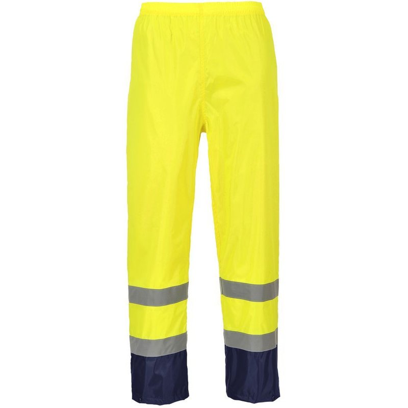 Pantalon de pluie haute visibilité Portwest Bicolore Jaune / Marine L