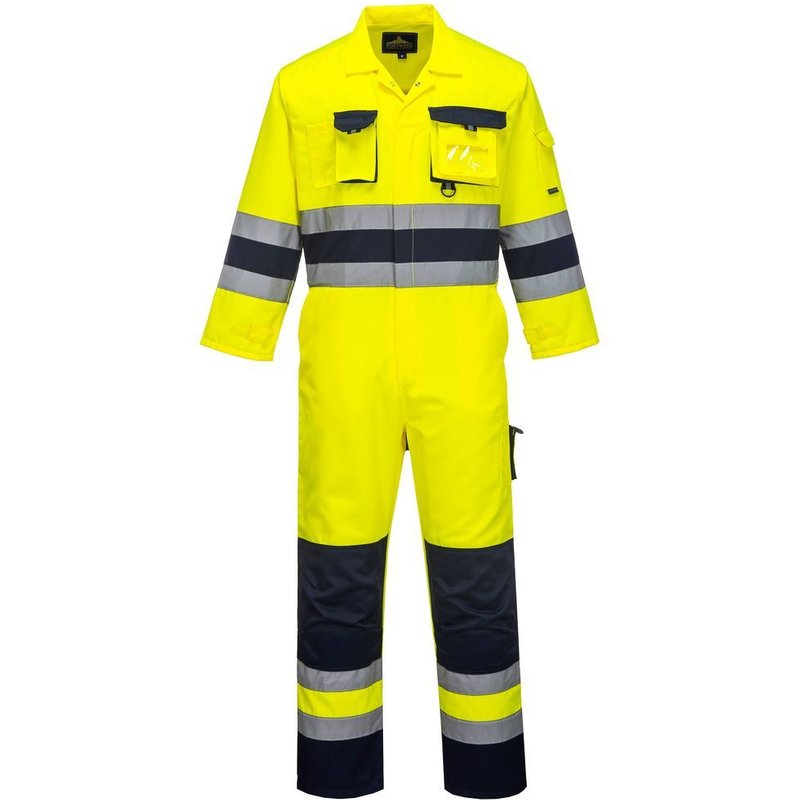 Combinaison haute visibilité Portwest Nantes Jaune / Marine M