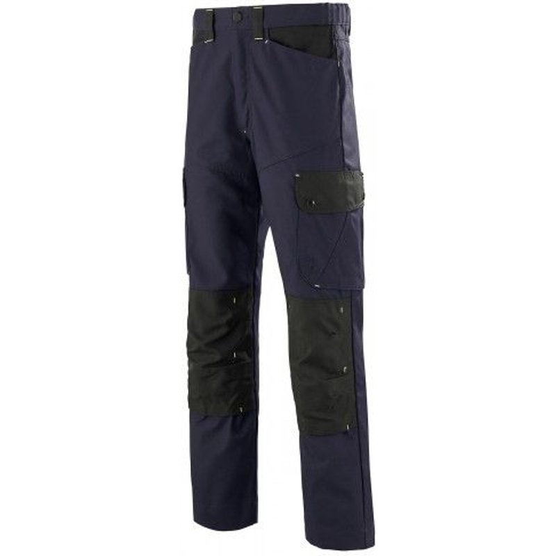 Pantalon de travail craft worker résistant - bleu et noir - T4 CEPOVETT SAFETY