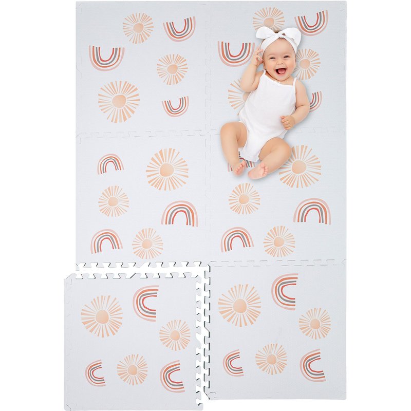 Tapis De Jeu Enfant Puzzle Arc En Ciel