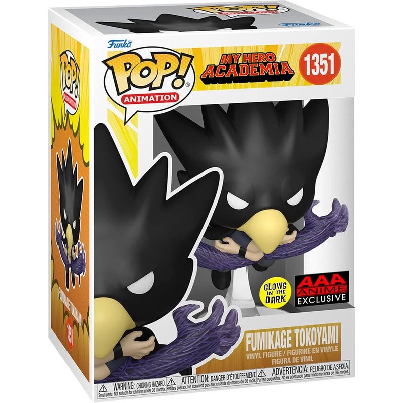 Figurine Funko Pop - My Hero Academia N°1351 - Fumikage Tokoyami - Glow In The Dark (68622)