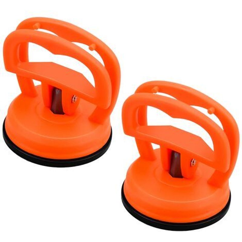 2 pièces extracteur de Dent ventouse écran ventouse Mini ventouse carrosserie voiture débosselage téléphone portable ordinateur automatique Orange