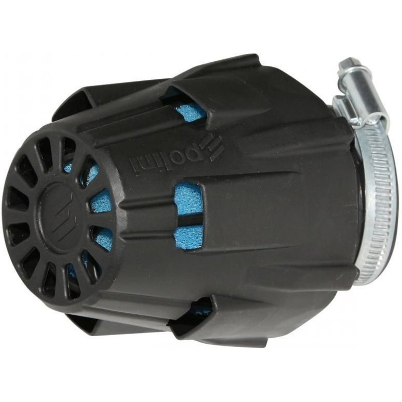 Filtre à air Polini Blue Air Box à 46 mm 30° noir