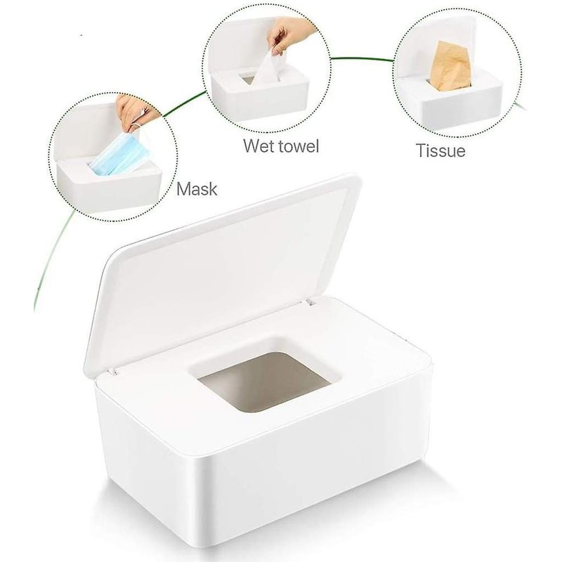 Boîte À Lingettes Pour Bébé Grande Capacité - Sans Bpa, Durable Et Polyvalente - Rangement Pour Lingettes, Mouchoirs Et Plus Encore - Conception Sans Danger Pour Les Enfants