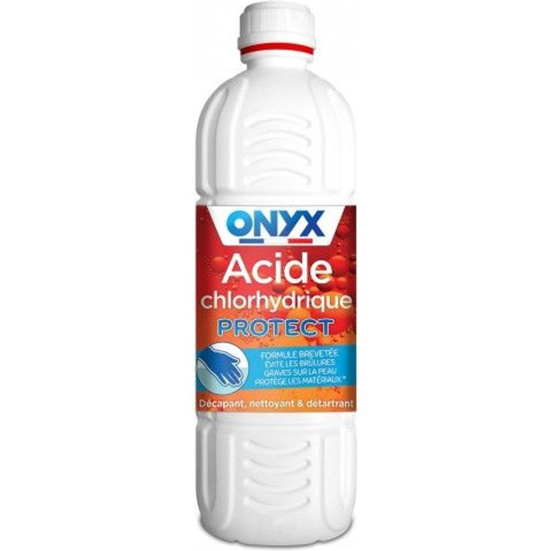 Acide chlorhydrique PROTECT pour métaux - sans danger pour la peau - 1L ONYX