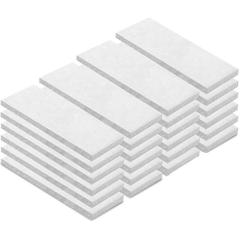 24pcs Foyer De Table Foyer En Céramique Laine Mèche Table Top Foyer Éponge Coton Noyau Cheminée Remplacermen-Yvan