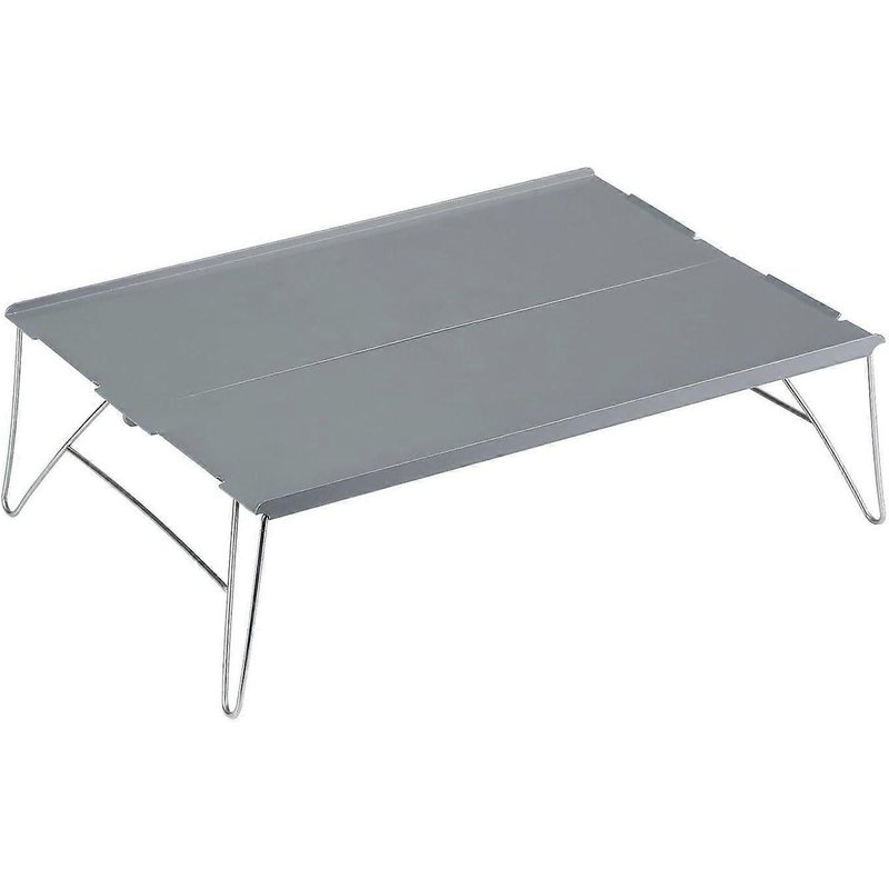 Table Pliante Extérieure Portable En Alliage D'aluminium Mini Bureau De Pique-Léger Pour Le Camping Barbecue Gris