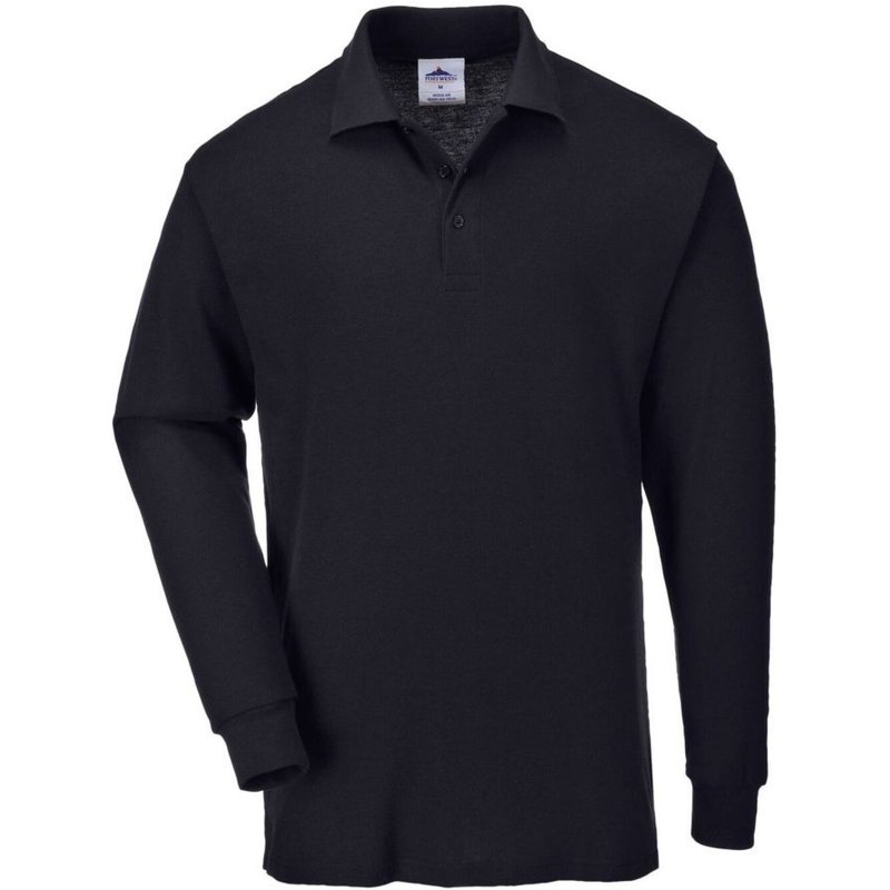 Polo de travail Manches Longues Portwest Noir XS