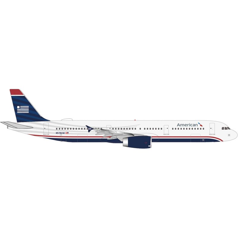 Airbus A321 American Airlines Us Airways Heritage Livery 1/500 Herpa