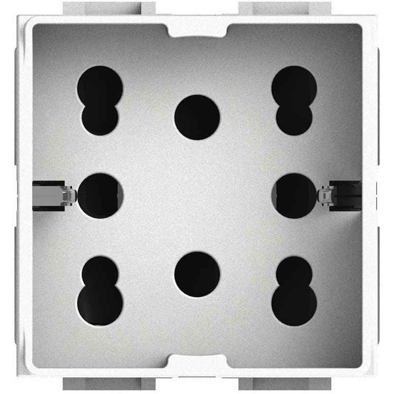 4box Side 1 schuko et 2 ByPass série Living Light Blanc 4bnh21