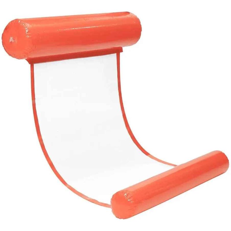 Hamac Flottant Gonflable,Matelas Pneumatique,Chaise De Piscine,Siège D'été,Lit De Salon,Charge Maximale 130 Kg,200x73cm - Type Orange
