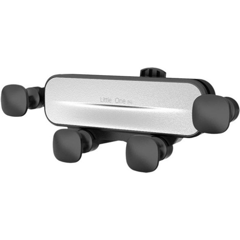 Support De Téléphone De Voiture Ventilation De Voiture Support De Gravité De Téléphone Portable Support De Voiture Super Anti-Tremblement Support De Ventilation Rotatif À 360 ° Argent 1 Pièce Mns