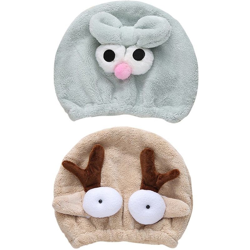 Ensemble De Bonnets De Bain À Séchage Rapide Pour Enfants - 2 Pièces, Serviette Absorbante Douce Pour Le Bain Et La Douche - Confortable Et Léger