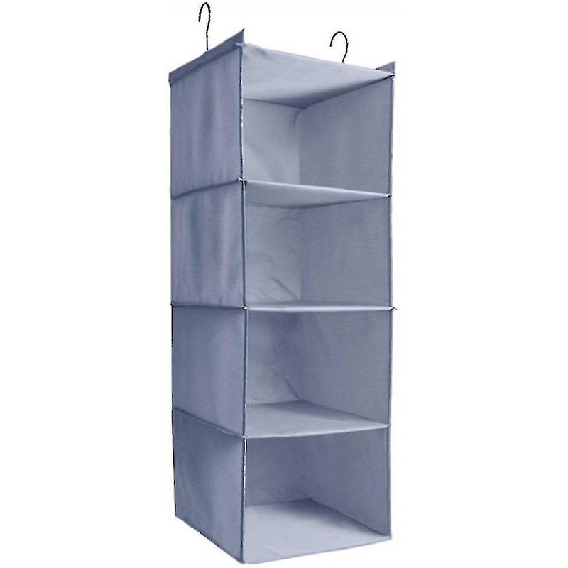 Sac De Rangement Suspendu Gris Durable - Lavable, Pliable, Rangement Spacieux Pour Vêtements - Solution De Garde-Robe Parfaite