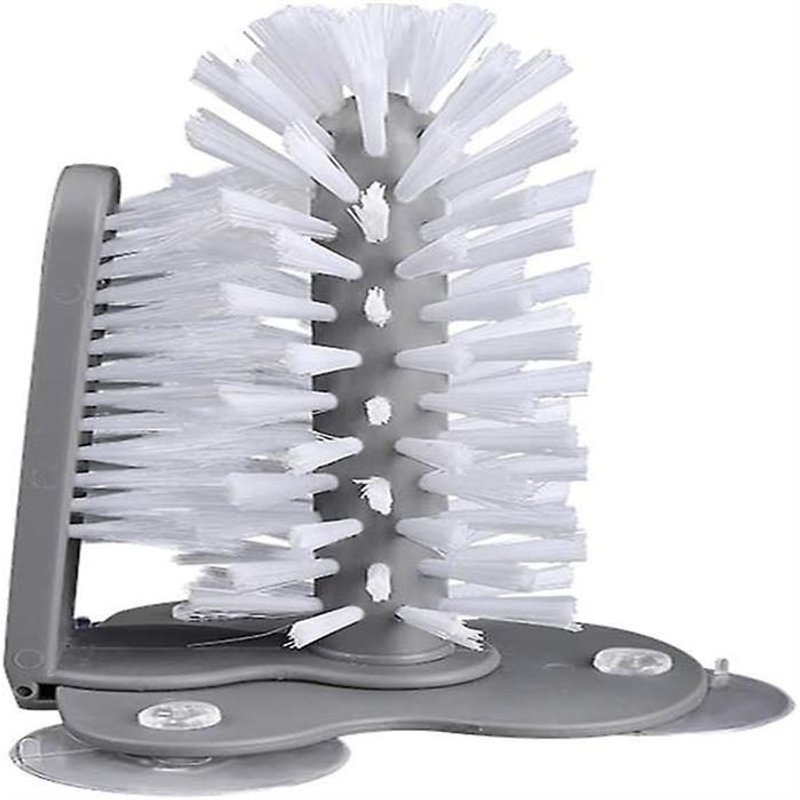 Brosse nettoyante efficace pour vitres avec ventouses ¿ Idéale pour nettoyer les verres à bière, les bouteilles et les verres