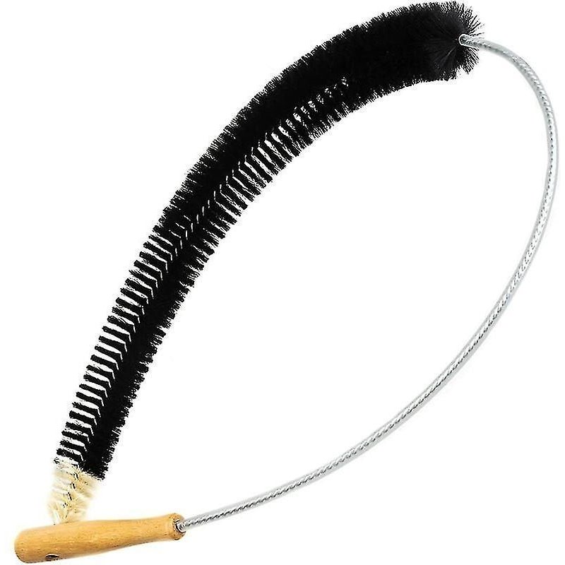 Brosse de nettoyage flexible en poils de chèvre de 120 cm pour radiateurs, machines à laver et espaces restreints - Durable et efficace