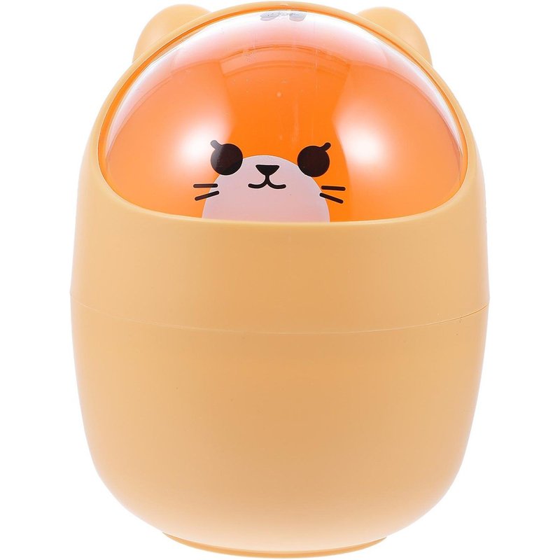 Poubelle de bureau élégante au design de dessin animé - Écologique et peu encombrante pour la maison et le bureau