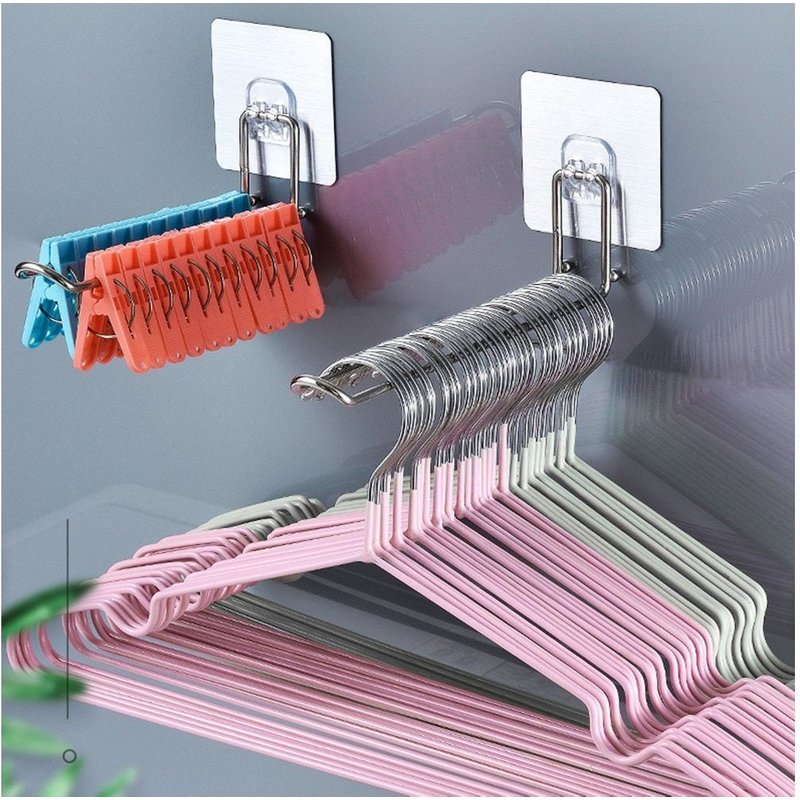 Lot De 2 Supports Muraux Pour Rangement - Solution De Rangement Peu Encombrante Pour La Maison Et La Cuisine