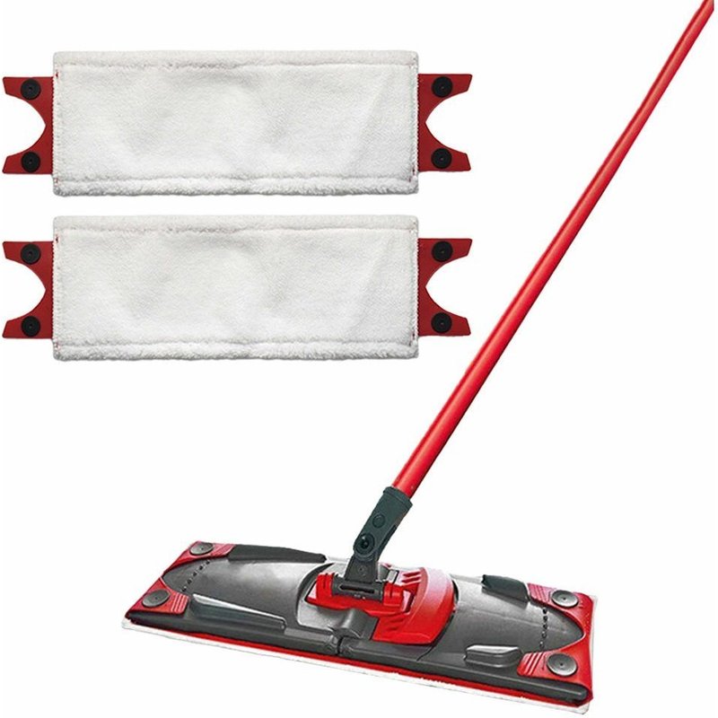 Serpillère en microfibre de haute qualité pour Vileda UltraMax et Ultramat ¿ Écologique, lavable, 46 x 14 cm, blanche