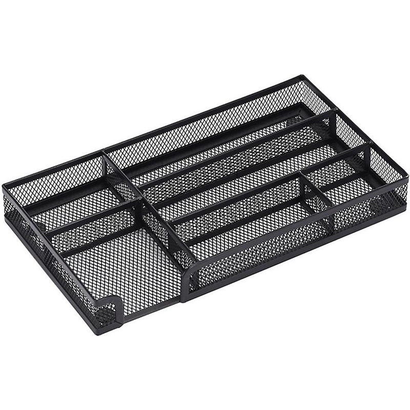 Organiseur De Tiroirs En Maille À 6 Compartiments De Qualité Supérieure - Solution De Rangement De Bureau En Fer Durable Pour Fournitures Et Accessoires