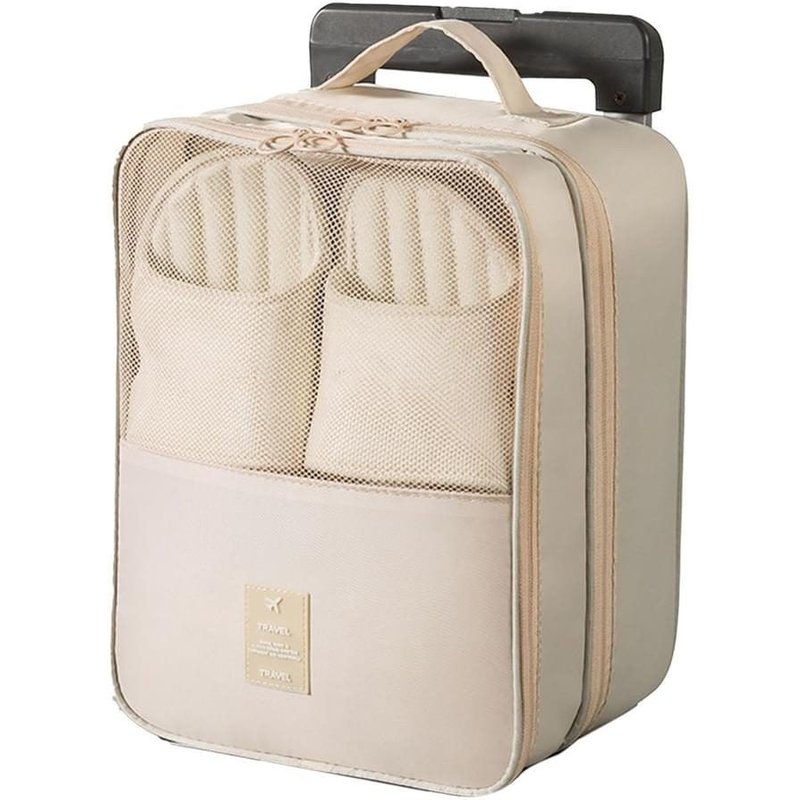 Sac De Rangement À Chaussures Grande Capacité Avec Poignée ¿ 3 Couches, Tissu Oxford Imperméable, Organisateur De Voyage Pour Chaussures