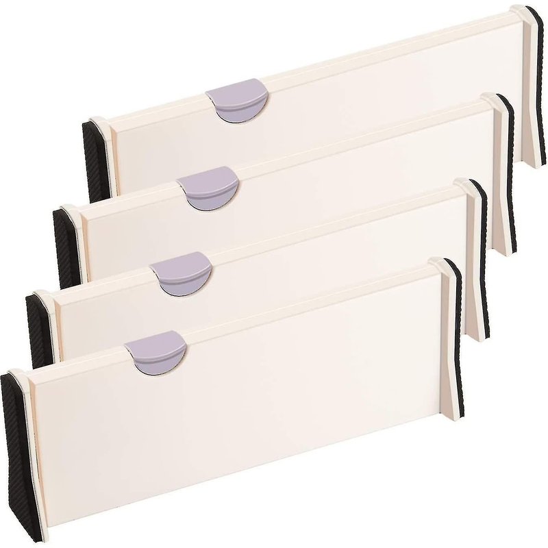 Organiseur De Tiroir Extensible Jinyi ¿ Séparateurs Réglables Pour Bureau, Cuisine, Salle De Bain Et Plus Encore ¿ Lot De 4