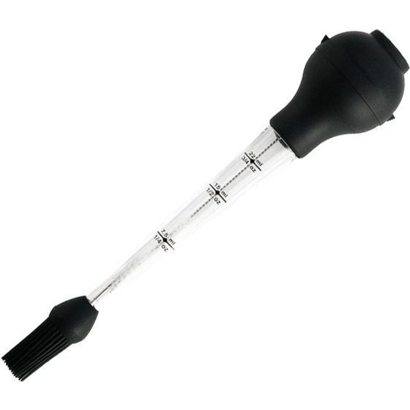 Pompe à assaisonnement en silicone pour dinde ¿ Outil de barbecue pour des viandes savoureuses, facile à nettoyer, durable et résistant à la chaleur