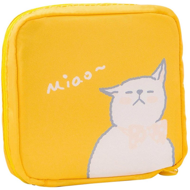 Pochette De Rangement Élégante Et De Grande Capacité ¿ Organiseur En Tissu Oxford Durable Jaune Pour La Maison Et L'extérieur