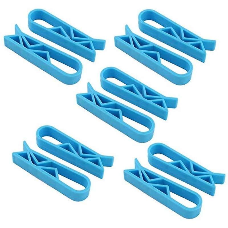 Lot de 10 clips pour poubelles ¿ Supports antidérapants pour une fixation sûre des sacs poubelles ¿ Durables et faciles à utiliser