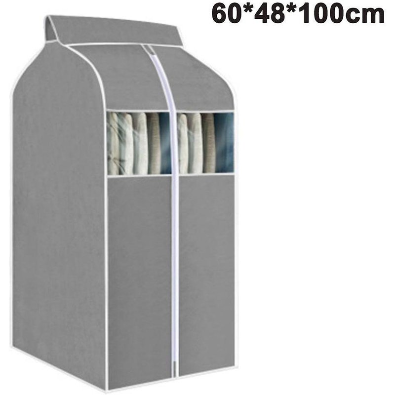 Sac De Rangement Suspendu Pour Vêtements Avec Fenêtre Transparente En Pvc ¿ Organiseur En Tissu Non Tissé Pour Vêtements ¿ Anti-Poussière Et Accès Facile