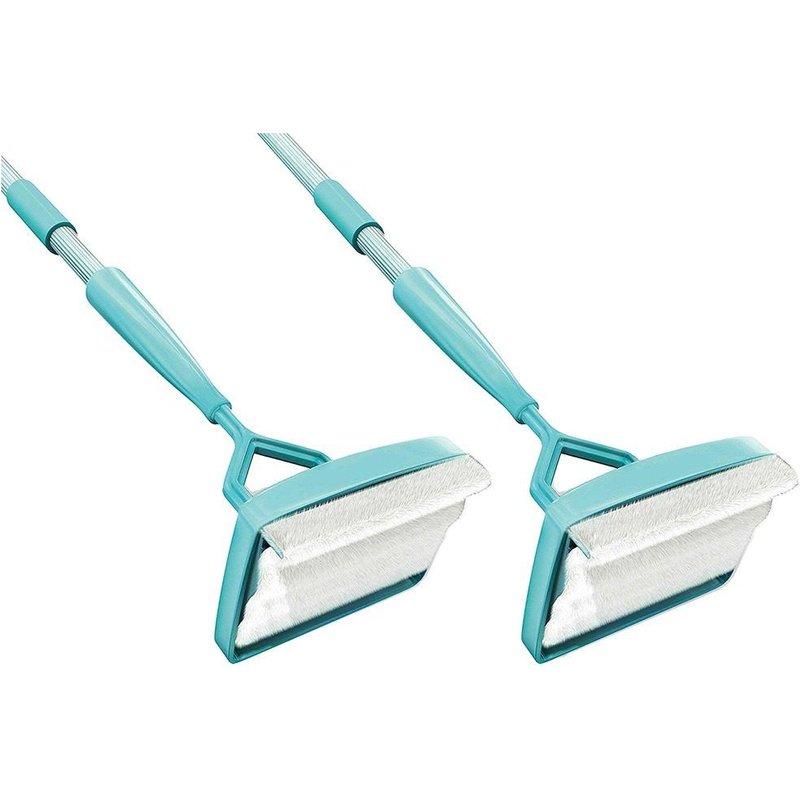 Lot de 2 outils de nettoyage pour plinthes avec poignée ergonomique et tampons en microfibre pour un nettoyage sans effort de la maison
