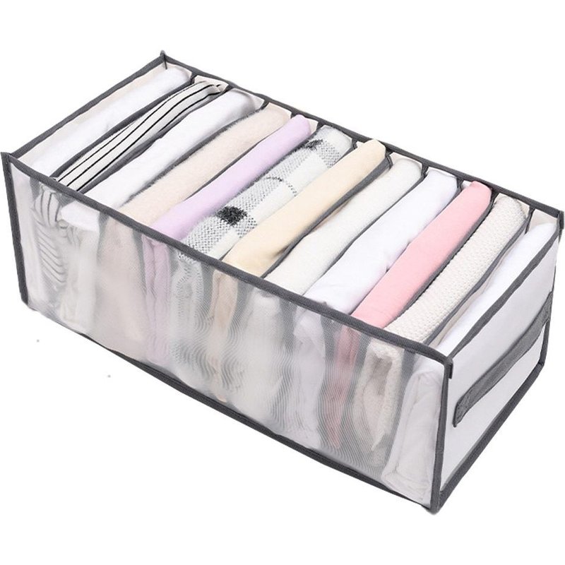 Organiseur De Tiroir Ă VĂȘtements 12 Cases - Panier De Rangement Polyvalent Pour Jeans, Leggings Et Plus Encore - Facile Ă Nettoyer Et Pliable
