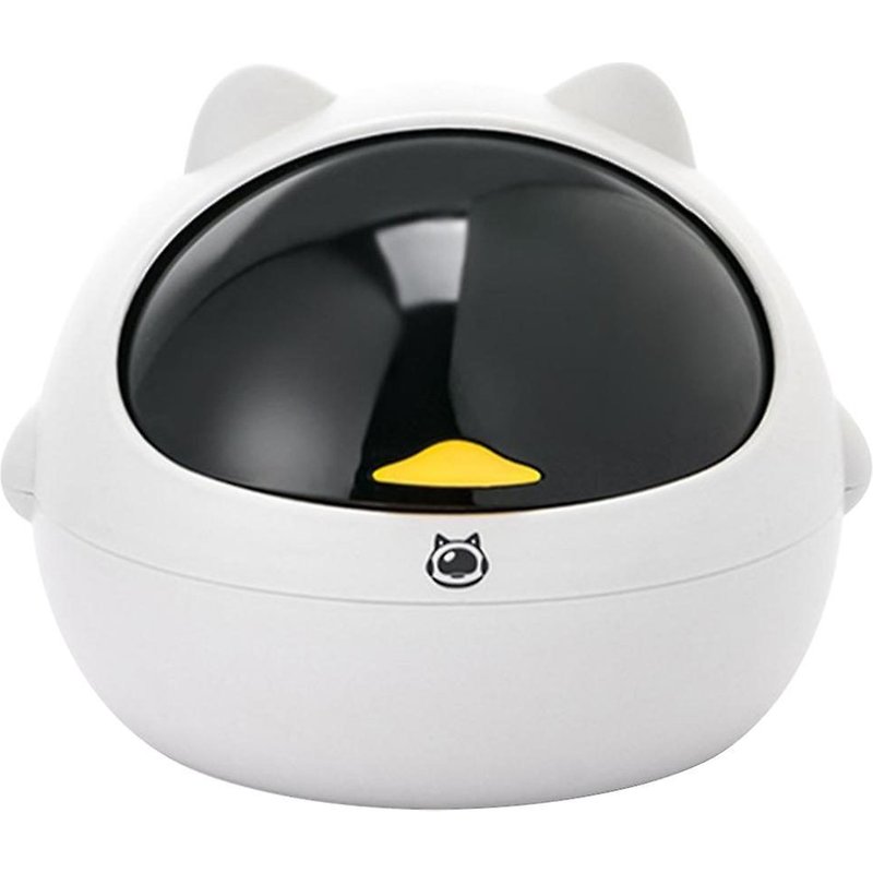 Poubelle de bureau élégante en polypropylène durable pour la maison, le bureau, la salle de bain et la chambre d'enfant - 20 x 20 x 15 cm